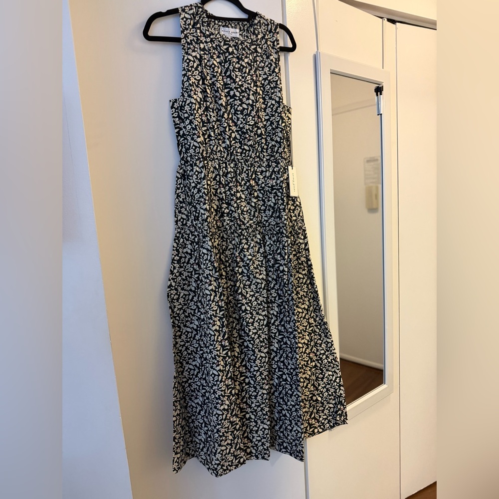 Apiece Apart Arte Tank Dress - S / Tiny Flowers Stamp